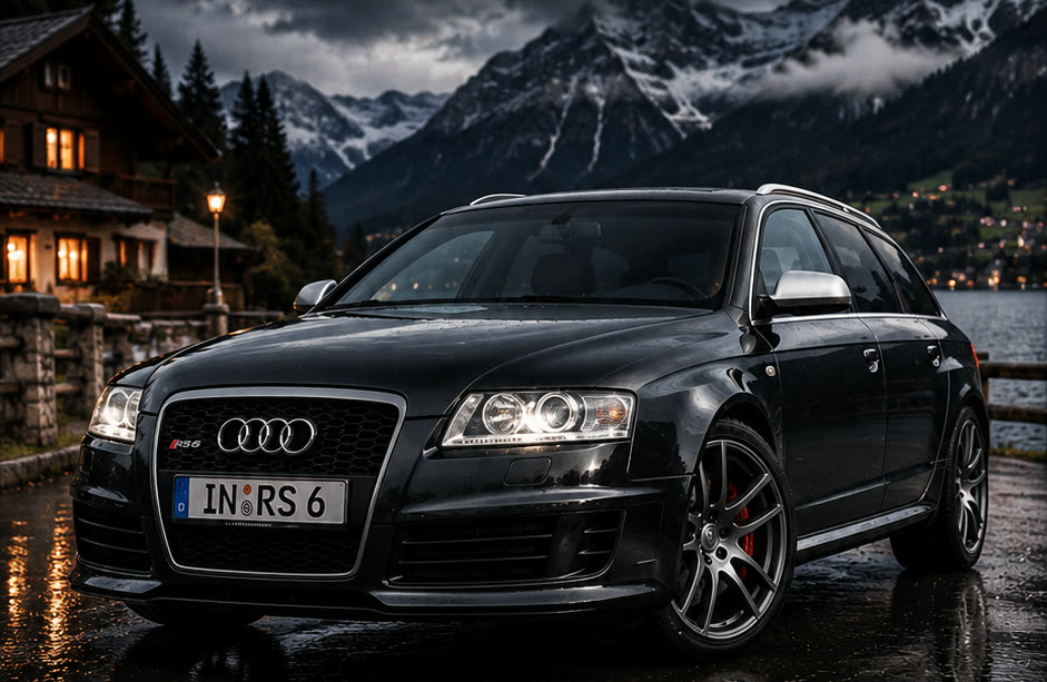 Fekete Audi RS6 Avant