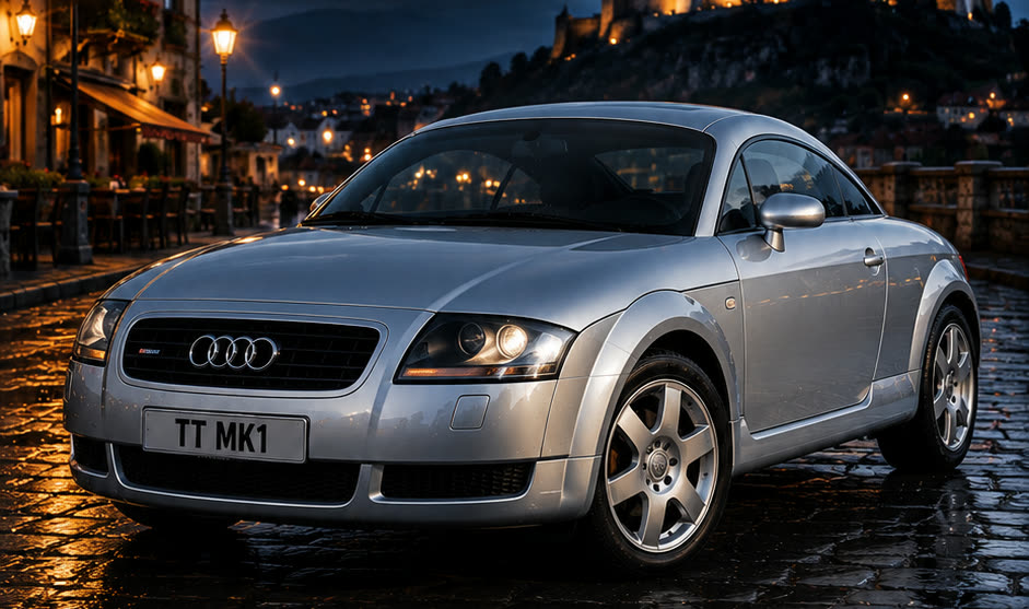 Ezüst Audi TT Mk1 kupé