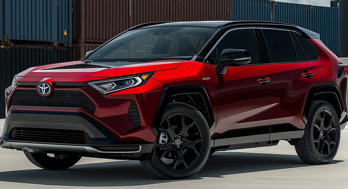 Piros Toyota RAV4